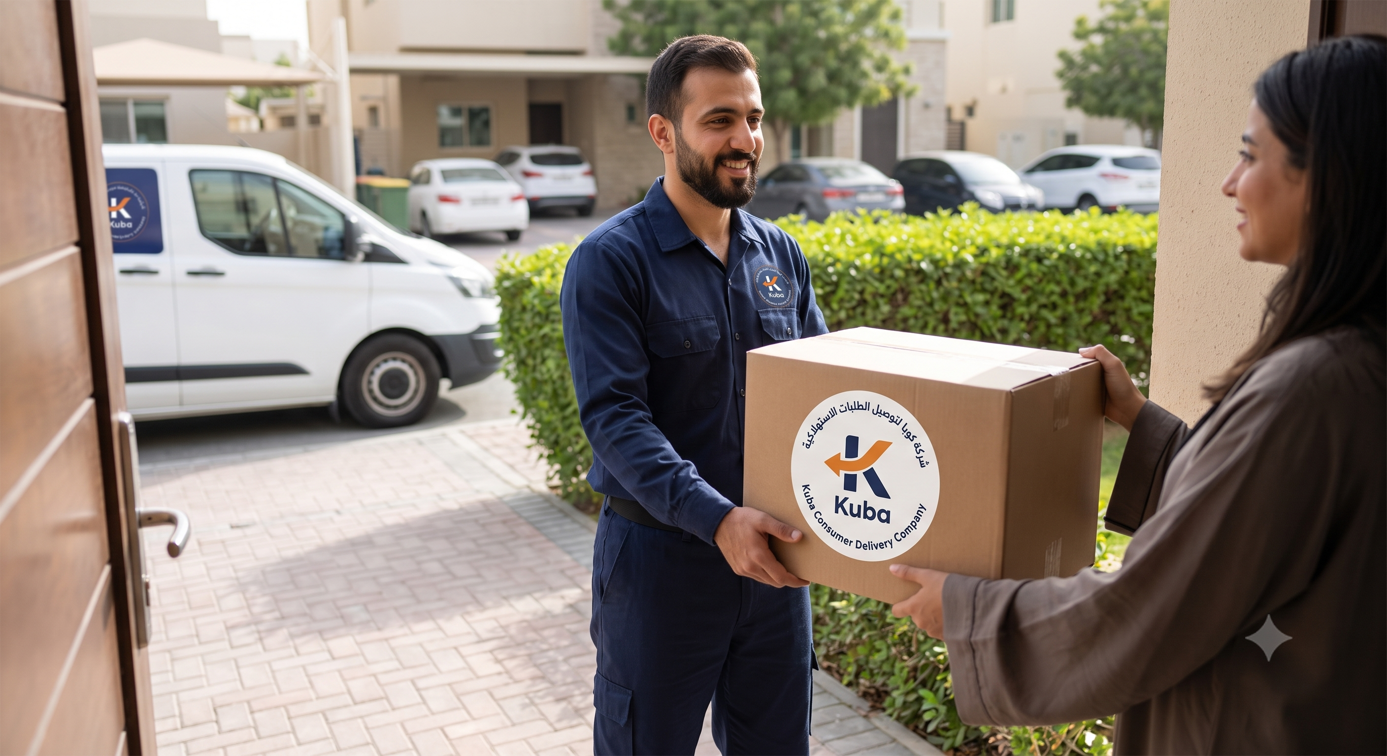 KUBA Express delivery truck illustration